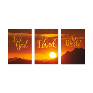 John 316 Sunrise 23" x 34.5" Rigid Wall Art