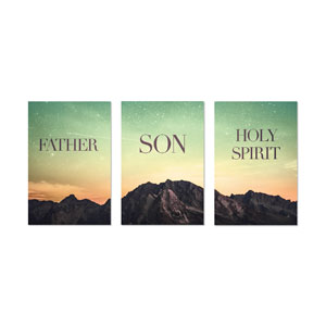 Trinity Mountain 23" x 34.5" Rigid Wall Art