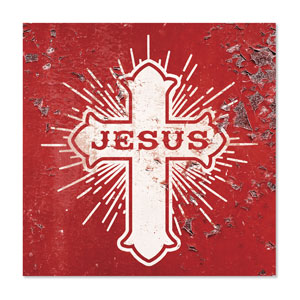 Mod Jesus Cross 23" x 23" Rigid Wall Art