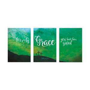 Grace Green 23" x 34.5" Rigid Wall Art