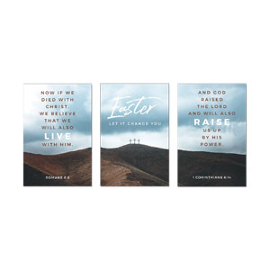 Easter Let It Change You Triptych 23" x 34.5" Rigid Wall Art
