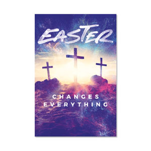 Easter Changes Everything Crosses 23" x 34.5" Rigid Wall Art
