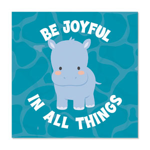 Hosanna Savannah Be Joyful 23" x 23" Rigid Wall Art