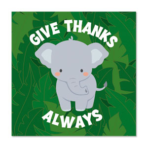 Hosanna Savannah Give Thanks 23" x 23" Rigid Wall Art