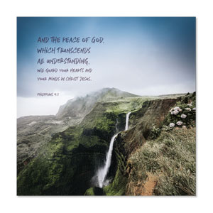 Promises of God Philippians 4:7 23" x 23" Rigid Wall Art