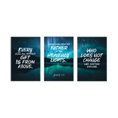 Heavenly Lights James 1:17 Triptych 