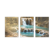 Living Water John 4:14 Triptych 