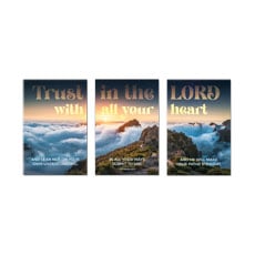 Mountain Path Proverbs 3:5-6 Triptych 