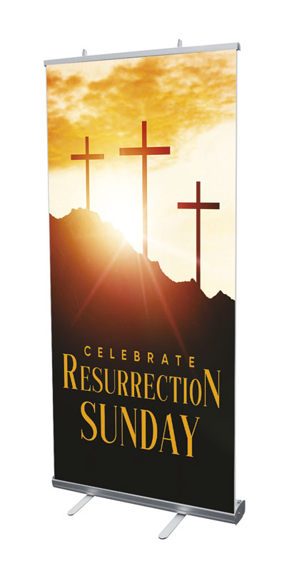 Banners, Easter, Resurrection Sunday, 4' x 6'7