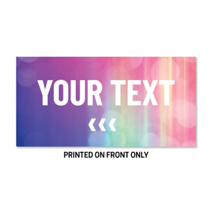 Colorful Lights Your Text 23" x 11.5" Rigid Sign
