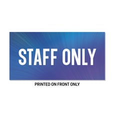 Electric Blue Staff Only 
