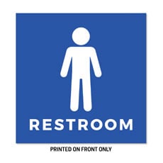 Men's Restroom Blue 