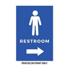 Men's Restroom Blue 