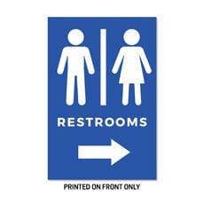 Restrooms Blue 