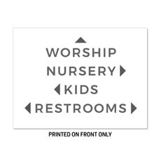 White Gray Directional 