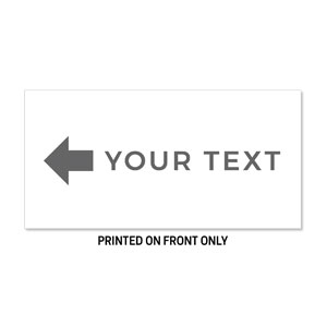 White Gray Your Text 23" x 11.5" Rigid Sign