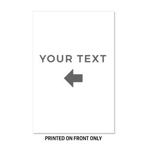 White Gray Your Text 23" x 34.5" Rigid Sign