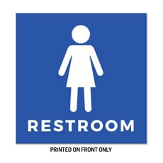 Women's Restroom Blue 