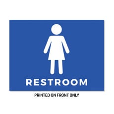 Women's Restroom Blue 