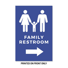 Family Restrooms Blue 
