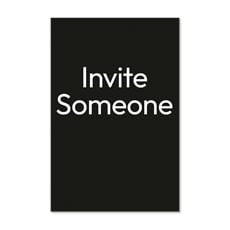 White Text Invite Someone 