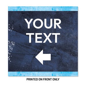 Blue Revival Your Text 23" x 23" Rigid Sign