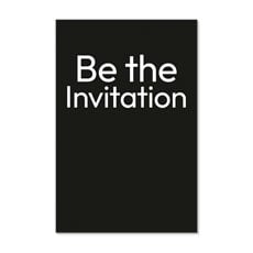 White Text Be The Invitation 