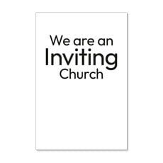 Black Text Inviting Church 