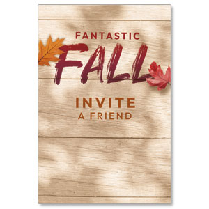 Fantastic Fall Invite A Friend 23" x 34.5" Rigid Sign