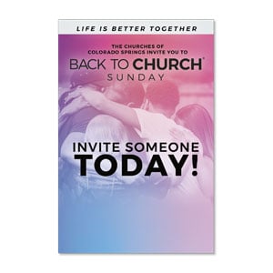 CityReach COS BTC Invite Someone 23" x 34.5" Rigid Sign