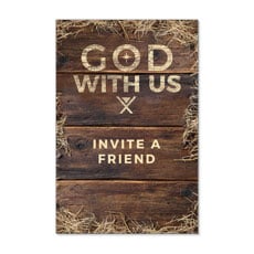 God with Us Straw Invite A Friend 