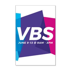 Vibrant Shapes VBS Invite Someone 
