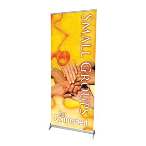 Get Connected Small Group 2'7" x 6'7"  Vinyl Banner