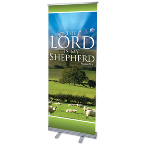 Lord My Shepherd 2'7" x 6'7"  Vinyl Banner