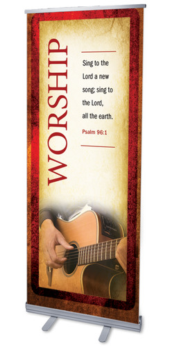 Banners, Church Theme, Verses Worship, 2'7 x 6'7