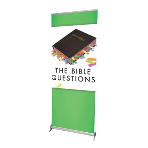 The Bible Questions 2'7" x 6'7"  Vinyl Banner