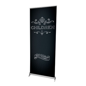 Chalk Children 2'7" x 6'7"  Vinyl Banner
