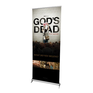 Gods Not Dead 2'7" x 6'7"  Vinyl Banner