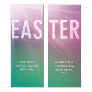 Easter Color Pair 2'7" x 6'7"  Vinyl Banner
