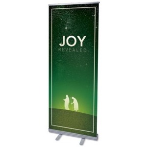 Joy Revealed 2'7" x 6'7"  Vinyl Banner