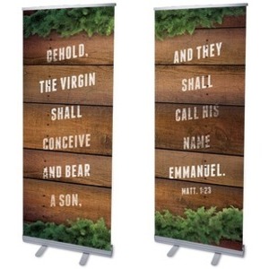 Matthew 1:23 Pair 2'7" x 6'7"  Vinyl Banner