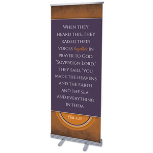 Together Circles Acts 4 2'7" x 6'7"  Vinyl Banner