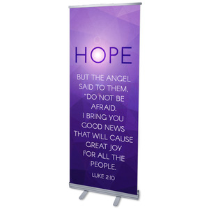 Advent Luke 2 Hope 2'7" x 6'7"  Vinyl Banner