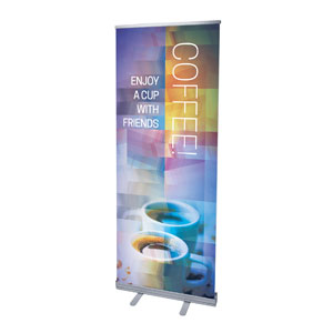 Modern Mosaic Coffee 2'7" x 6'7"  Vinyl Banner