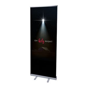 Oh Holy Night 2'7" x 6'7"  Vinyl Banner
