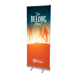 BTCS You Belong Here Kids 2'7" x 6'7"  Vinyl Banner