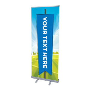 Bright Meadow Your Text Here 2'7" x 6'7"  Vinyl Banner