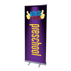 Marquee Preschool 2'7" x 6'7"  Vinyl Banner