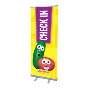 VeggieTales Check In 2'7" x 6'7"  Vinyl Banner