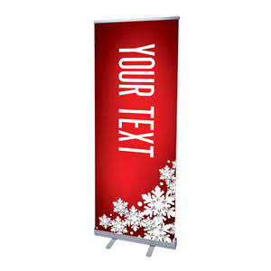Christmas At Red Your Text 2'7" x 6'7"  Vinyl Banner